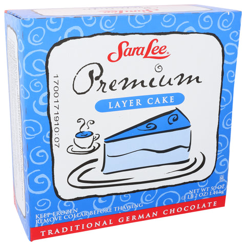 Sara Lee Frozen CAKE LAYER TRADITIONAL GERMAN CHOCOLATE PREMIUM UN-CUT ROUND 9