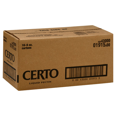 Certo Premium Liquid Fruit Pectin, 6 fluid ounce -- 16 per case
