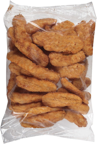 Tyson Red Label Select Cut Golden Crispy Fully Cooked Breaded Chicken Breast Tenderloin, 5 Pound -- 2 per case.