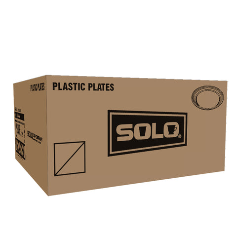 Solo® PLATE PLASTIC BLACK PARTY 9