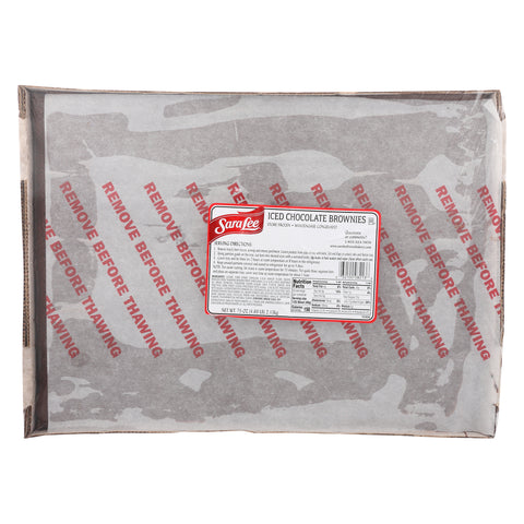 Sara Lee Frozen BROWNIE ICED CLASSIC NO NUTS UNCUT 12X16