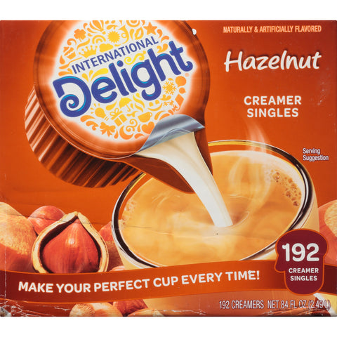 International Delight CREAMER LIQUID NON DAIRY HAZELNUT ASEPTIC SINGLE SERVE CUP