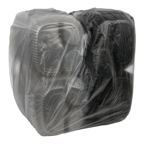 Culinary Classics® CONTAINER MICROWAVABLE 3-COMPARTMENT BASE/VENTED LID HINGED CLAMSHELL CC91033B 10.5