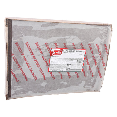 Sara Lee Frozen BROWNIE ICED CLASSIC NO NUTS UNCUT 12X16