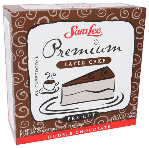 Sara Lee Frozen CAKE LAYER DOUBLE CHOCOLATE BUTTER CREAM PRE-CUT ROUND 9