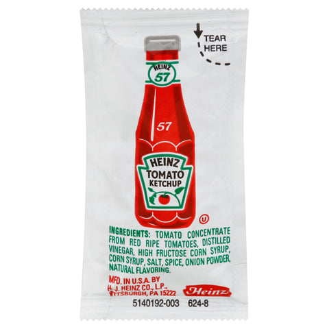 Heinz Ketchup Single Serve 500 Case 9 Gram