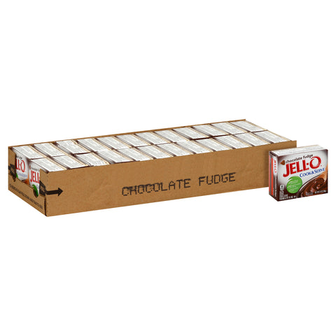 Jello Pudding Chocolate/Fudge Dessert, 3.4 Ounce --24 Case