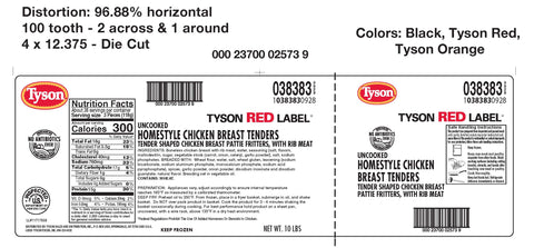 Chicken Tenderloin Breaded Homestyle Rtc 1.4 Oz 38383-0928