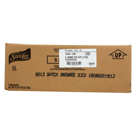Sara Lee Frozen BROWNIE ICED CLASSIC NO NUTS UNCUT 12X16