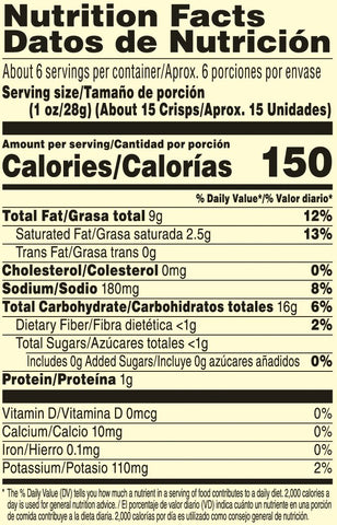 Pringles Cheddar Cheese Crisps, 5.5 Ounce -- 14 per case.