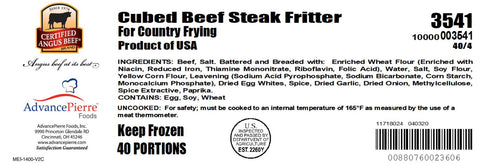 Cab® Brand BEEF BREADED COUNTRY FRIED STEAK 4 OZ 10000003541