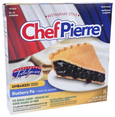 Chef Pierre PIE FRUIT 1/3 REDUCED FAT & NSA BLUEBERRY 10
