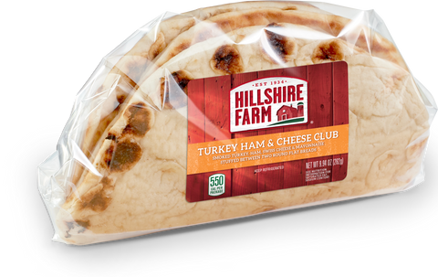 Sandwich Club Ham Turkey Cheese Flatbread