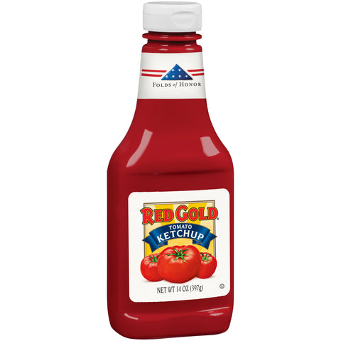 Red Gold KETCHUP 33% FANCY RED PLASTIC SQUEEZE BOTTLE