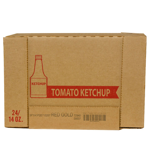 Red Gold KETCHUP 33% FANCY RED PLASTIC SQUEEZE BOTTLE