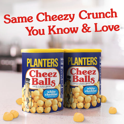 Planters SNACK CHEEZ BALL WHITE CHEDDAR