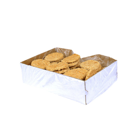 Advance Pierre Thick Cut Breaded Pork Chop Fritter, 4 Ounce -- 40 per case.