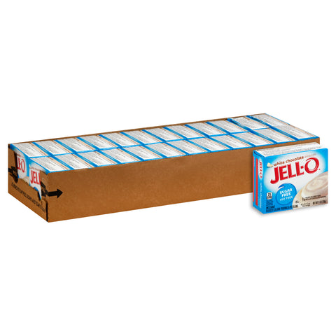 Jello Instant Pudding Sugar/Fat Free White/Chocolate Dessert, 1 Ounce -- 24 Case