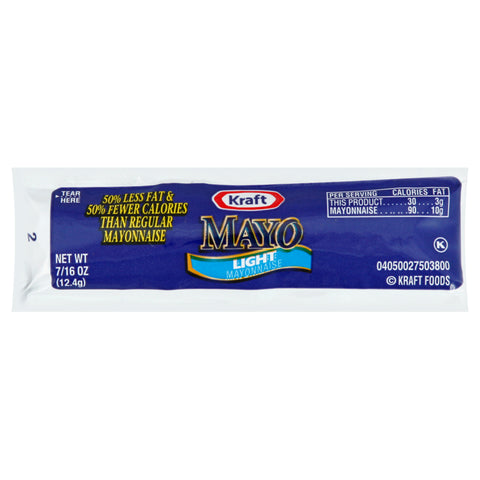 Kraft Mayonnaise Light Squeeze 200 Count 7/16 Ounce