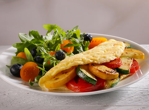 Cargill Skillet Omelet with Cheddar Cheese Filling - Entree, 3.5 Ounce -- 48 per case.