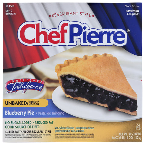 Chef Pierre PIE FRUIT 1/3 REDUCED FAT & NSA BLUEBERRY 10