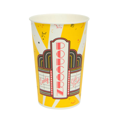Solo® BUCKET POPCORN SINGLE POLY PAPER GREASE RESISTANT PREMIER 46 OZ
