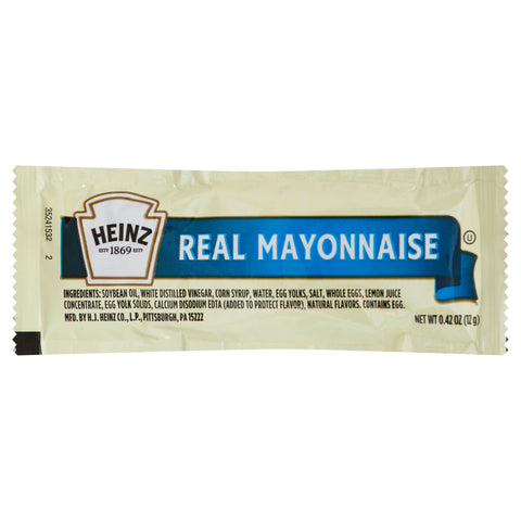 Heinz Mayonnaise Single Serve, 12 Gram -- 200 Case
