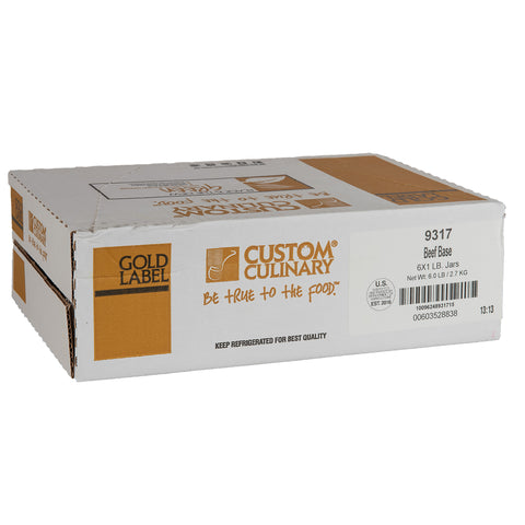 Custom Culinary Gold Label Beef Base, 1 Pound -- 6 per case.