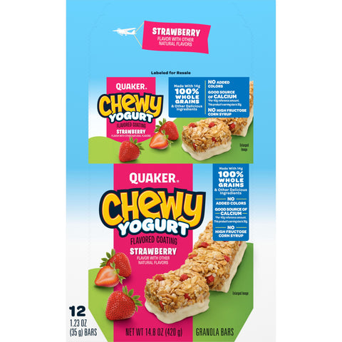 Quaker Chewy GRANOLA BAR YOGURT STRAWBERRY CHEWY