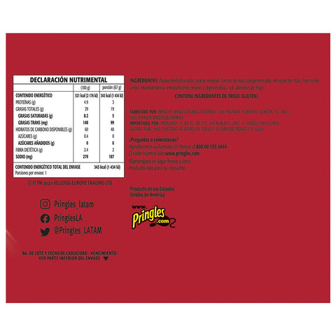 Pringles Large Original Grab and Go, 2.38 Ounce -- 12 per case.