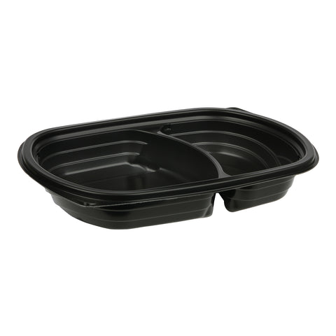 Container Plastic 2-compartment Black 8-12 Oz M420-2