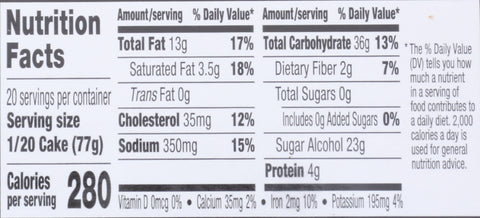 Sara Lee Frozen CAKE LAYER NSA CHOCOLATE PREMIUM UN-CUT ROUND 9