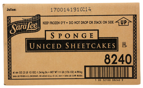 Sara Lee Frozen CAKE SHEET SPONGE UNICED 12X16