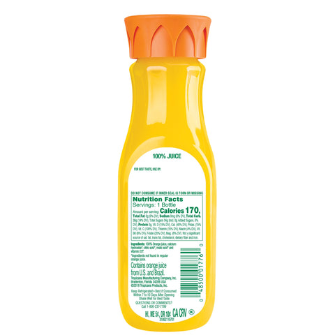 Tropicana Pure Premium JUICE ORANGE + CALCIUM PURE PREMIUMPLASTIC BOTTLE