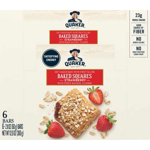 Quaker® QUAKER BREAKFAST SQUARE STRAWBERRY