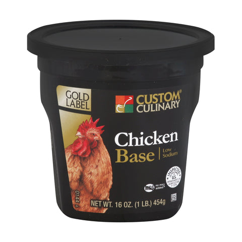 Custom Culinary Gold Label Chicken Base, 1 Pound -- 6 per case.