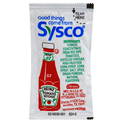 Ketchup Single Serve Packet (sys/hnz) 986600/78000112