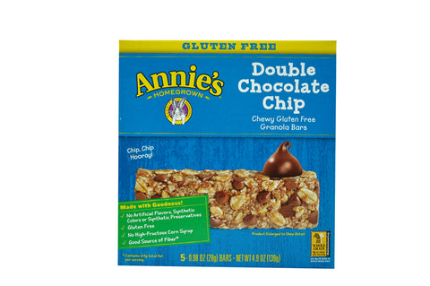 Annie's® GRANOLA BAR CHEWY DOUBLE CHOCOLATE CHIP GLUTEN FREE