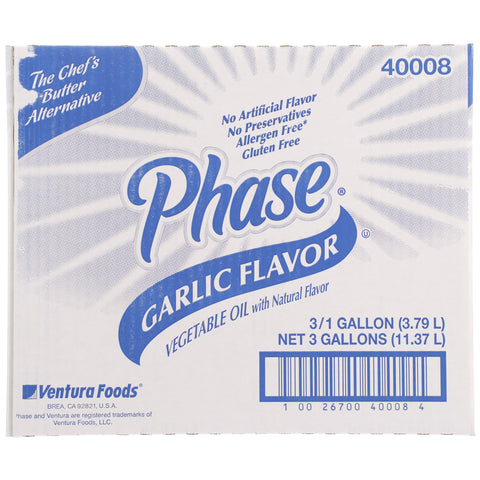 Phase Garlic Liquid Butter Alternative, 1 Gallon -- 3 per case