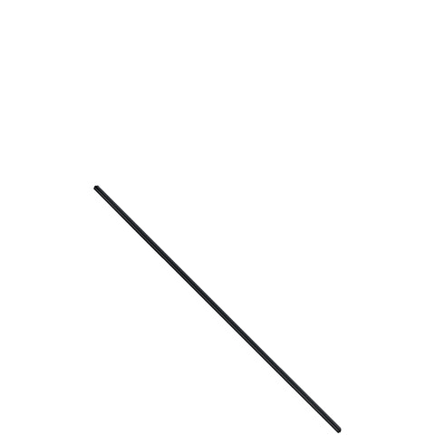 Solo® STRAW UNWRAPPED SLIM BLACK 7.75