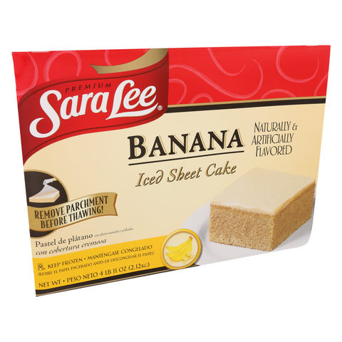 Sara Lee Frozen CAKE BANANA SHEET ICED 12X16