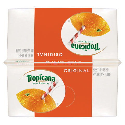 Tropicana Pure Premium JUICE ORANGE 100% SINGLE SERVE CARTON