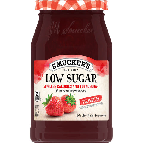 Smuckers Strawberry Preserves, 15.5 Ounce -- 8 per case.