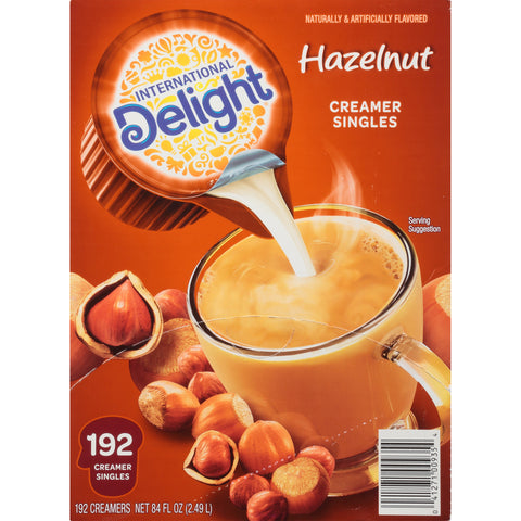 International Delight CREAMER LIQUID NON DAIRY HAZELNUT ASEPTIC SINGLE SERVE CUP