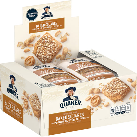 Quaker® QUAKER BRKFST SQR PEANUT BUTTER