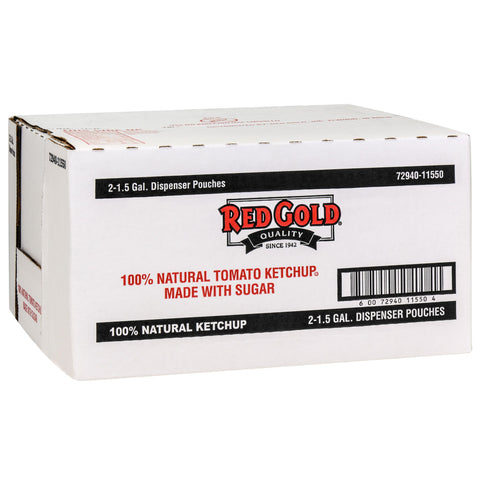 Red Gold KETCHUP NATURAL MADE W/ SUGAR LOW SODIUM DISPENSER POUCH