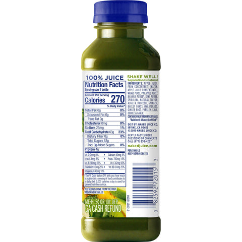 Naked Juice JUICE GREEN MACHINE PLASTIC BOTTLE