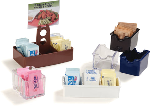 Carlisle CADDY SUGAR HOLDS 20 PACKETS LENOX BROWN