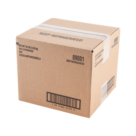 Schreiber CHEESE MOZZARELLA LMPS INTERLEAF SLICED .5 OZ